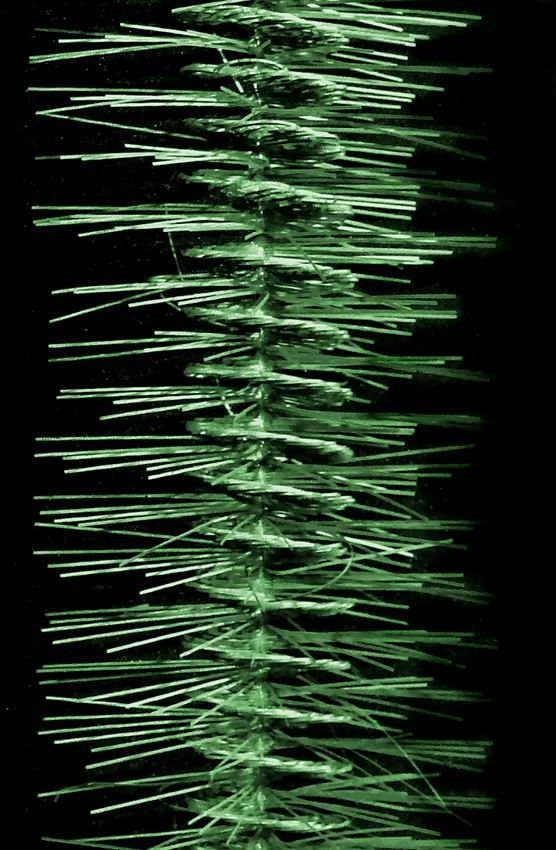 LAMEta con RULo y PELo 10cm verde pino