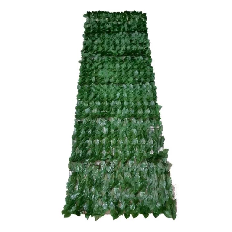 ROLLO DE ENREDADERA DE HOJAS ARTIFICIALES PLÁSTICO + TELA 1 X 3 MTS