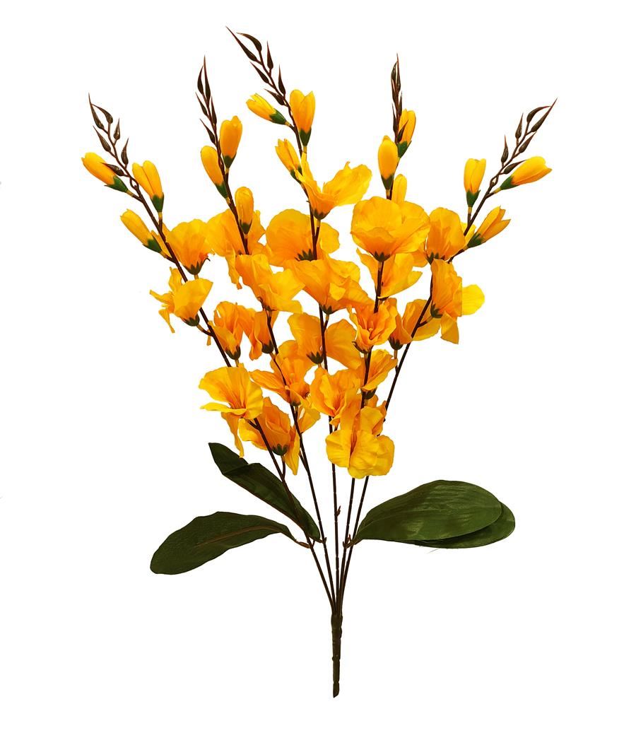 RAMO DE FLORES 68CM. 5 COLORES: BORDÓ. ROSA. AMARILLO. CELESTE. BLANCO