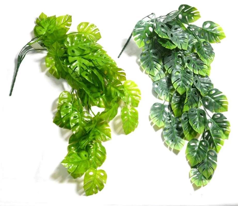 PLANTA COLGANTE 80CM. 2 COLORES: VERDE. VERDE CLARO