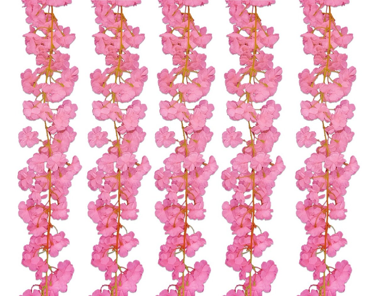 GUIRNALDA DE FLORES 1,80M 135 FLORES. 4 COLORES: BLANCO. ROSA FUERTE. ROSA CLARO. DURAZNO